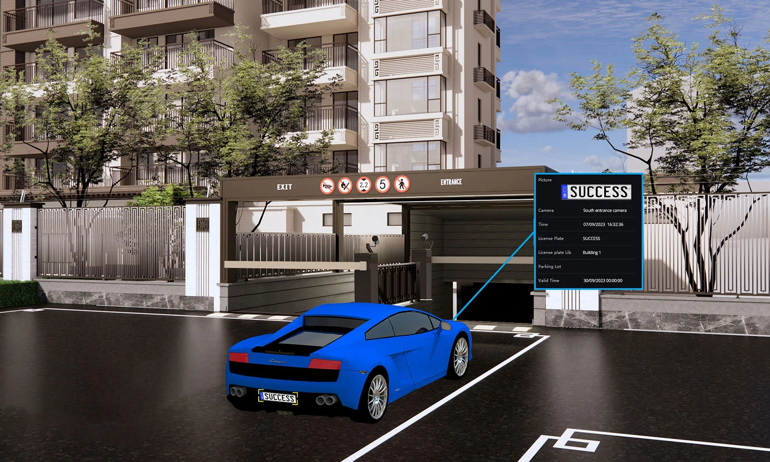 Vehicle Recognition and Entrance & Exit Management